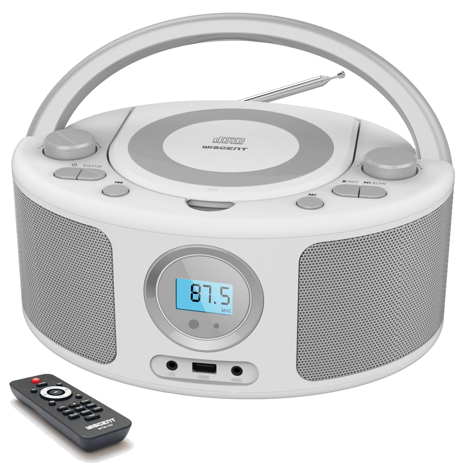 CDプレイヤー/ラジオ/Bluetooth Amazon.co.jp: ポータブルCDプレーヤー 20W bluetooth対応/FM